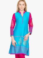 Vani Blue Printed Kurtis