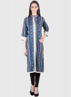 Vani Blue Printed Kurtis