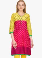 Vani Pink Printed Kurtis