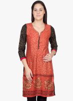 Vani Red Printed Kurtis