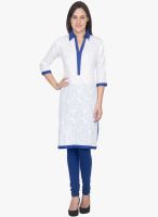 Vani White Solid Kurti