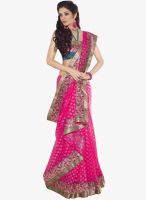 Vishal Pink Embroidered Saree