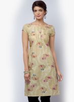 W Green Printed Kurtis