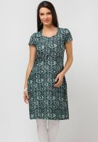 W Green Printed Kurtis