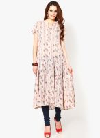 W Peach Printed Kurtis