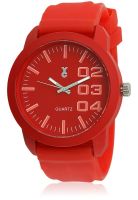 Ycode Red Analog Watch