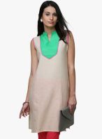 Yepme Beige Solid Kurti