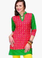 Yepme Fuchsia Printed Kurtis