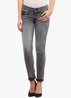 Yepme Grey Solid Jeans