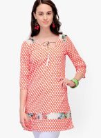 Yepme Orange Printed Kurtis