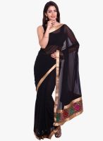 Aaboli Black Embellished Saree