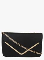 Alvaro Castagnino Black Polyurethane (Pu) Clutch