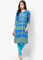 Aurelia Blue Printed Kurtas