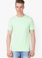 Aventura Outfitters Green Solid Round Neck T-Shirt