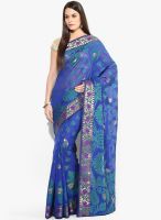 Avishi Blue Printed Saree