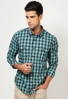 Basics Green Casual Shirts