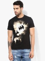 Batman Black Printed Round Neck T-Shirt