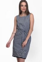 Belle Fille Black Colored Printed Bodycon Dress
