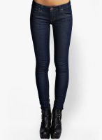 Boohoo Indigo Ruby 5 Pocket Skinny Jeans