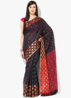 Bunkar Black Embellished Saree