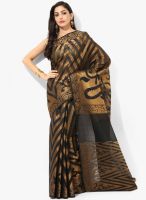 Bunkar Black Embellished Saree