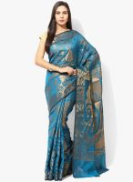 Bunkar Blue Embellished Saree