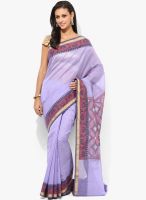 Bunkar Lavender Embellished Saree