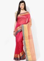 Bunkar Pink Embellished Saree