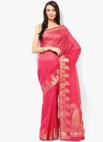 Bunkar Pink Embellished Saree