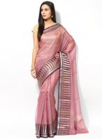 Bunkar Pink Embellished Saree