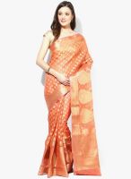 Bunkar Rust Printed Saree