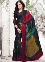 Desi Look Black Printed Saree