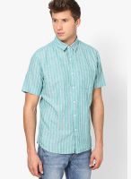 Fame Forever By Lifestyle Green Casual Shirt