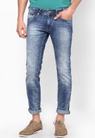 Gas Blue Sax Zip Skinny Fit Jeans