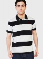 Globus Black Striped Polo T-Shirts