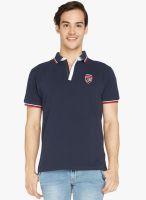 Globus Blue Solid Polo T-Shirt