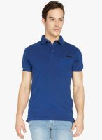 Globus Blue Solid Polo T-Shirt