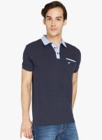 Globus Blue Solid Polo T-Shirt