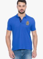 Globus Blue Solid Polo T-Shirt