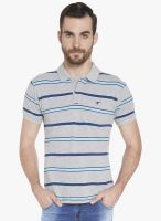 Globus Grey Striped Polo T-Shirt