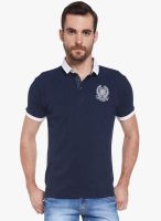 Globus Navy Blue Solid Polo T-Shirt