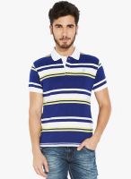 Globus Navy Blue Striped Polo T-Shirt