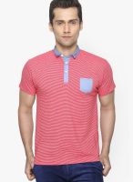 Globus Red Striped Polo T-Shirt