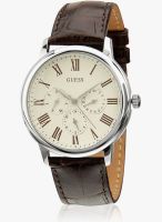 Guess Wafer W70016G2 Brown / Cream Analog Watch