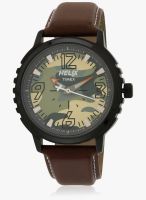 Helix Tw025hg03-Sor Brown/Ivory Analog Watch