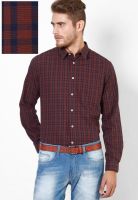 Indian Terrain Rust Casual Shirt