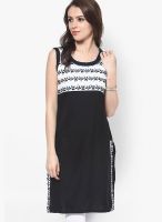 Indidori Black Solid Kurtis