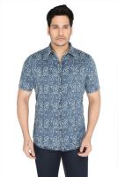 Jadeblue Men's Printed Casual Grey Shirt