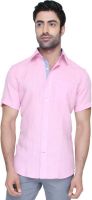 Jadeblue Men's Solid Casual Linen Pink Shirt