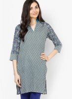 Jaipur Kurti White Printed Kurta